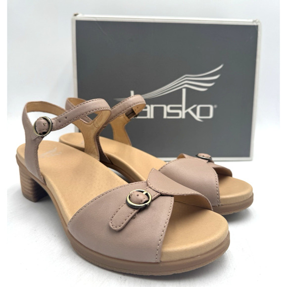 Dansko TESSIE NAPPA Women's NEW Sandal Beige EU Size 40 (5014-650300) - Picture 1 of 11